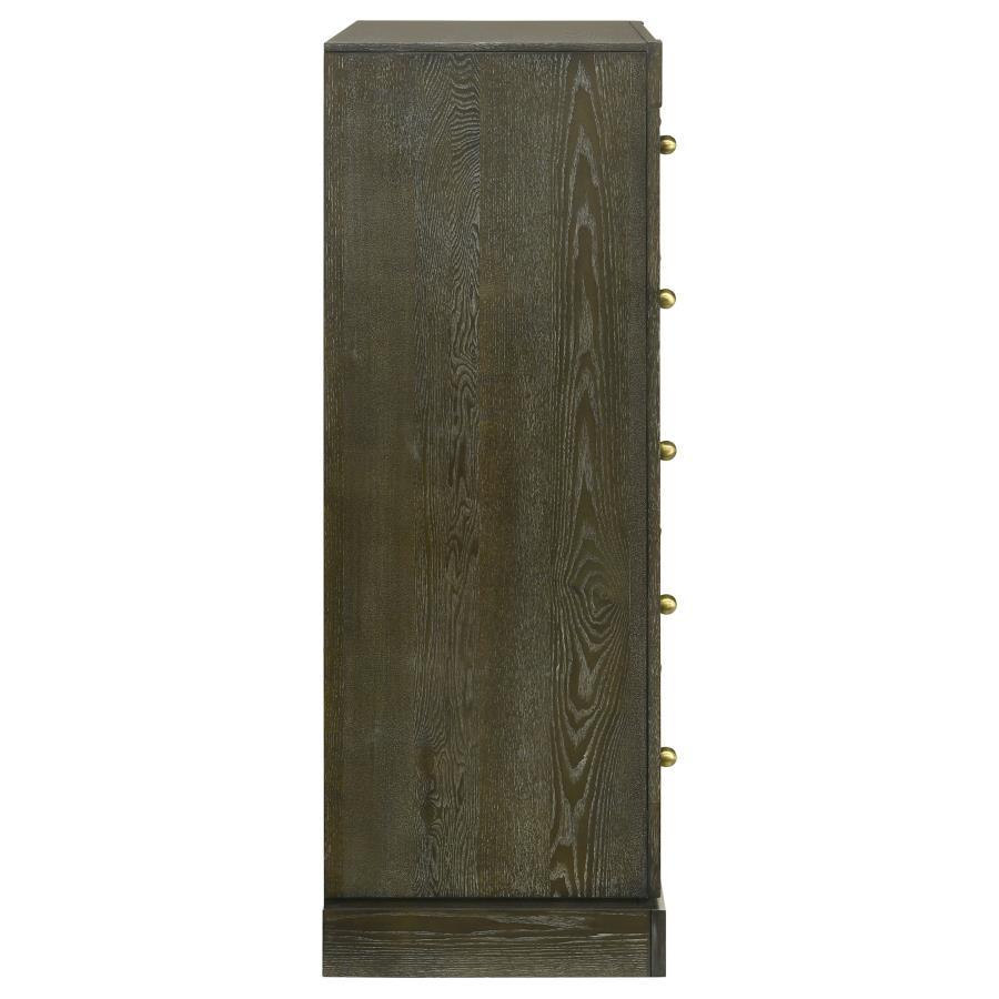 Gran Park - 5-Drawer Bedroom Chest Of Drawers - Dark Cocoa by Coaster Fine Furniture | Bel Furniture