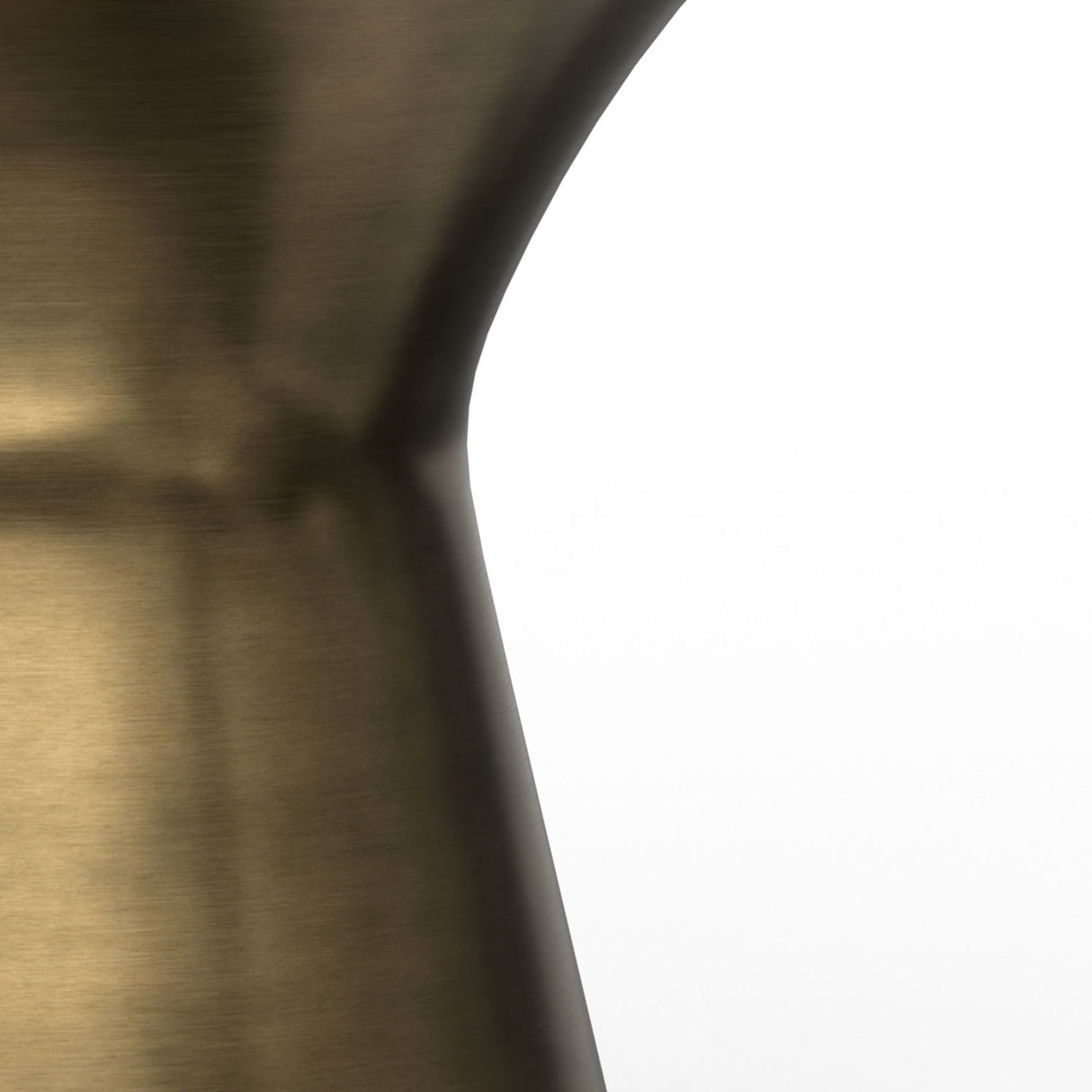 Raquel - Side Table - Antique Brass / White by Simpli-Home | Bel Furniture