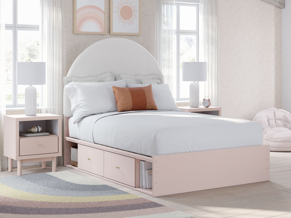 Wistenpine - Upholstered Panel Bed With Storage by Signature Design by Ashley® | Bel Furniture