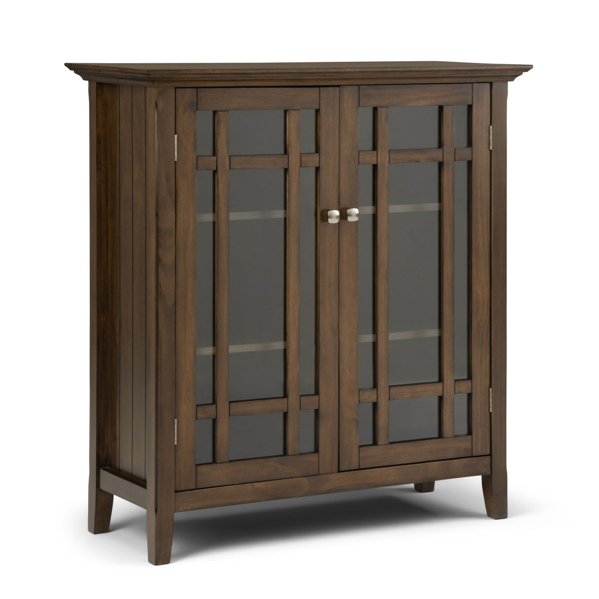 Bedford - Storage Media Cabinet Light Brown 17"W x 39"D x 42.5"H by Simpli-Home | Bel Furniture