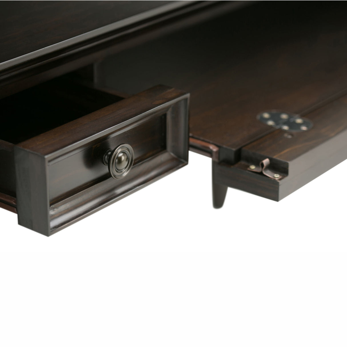 Amherst - Desk - Hickory Brown by Simpli-Home | Bel Furniture