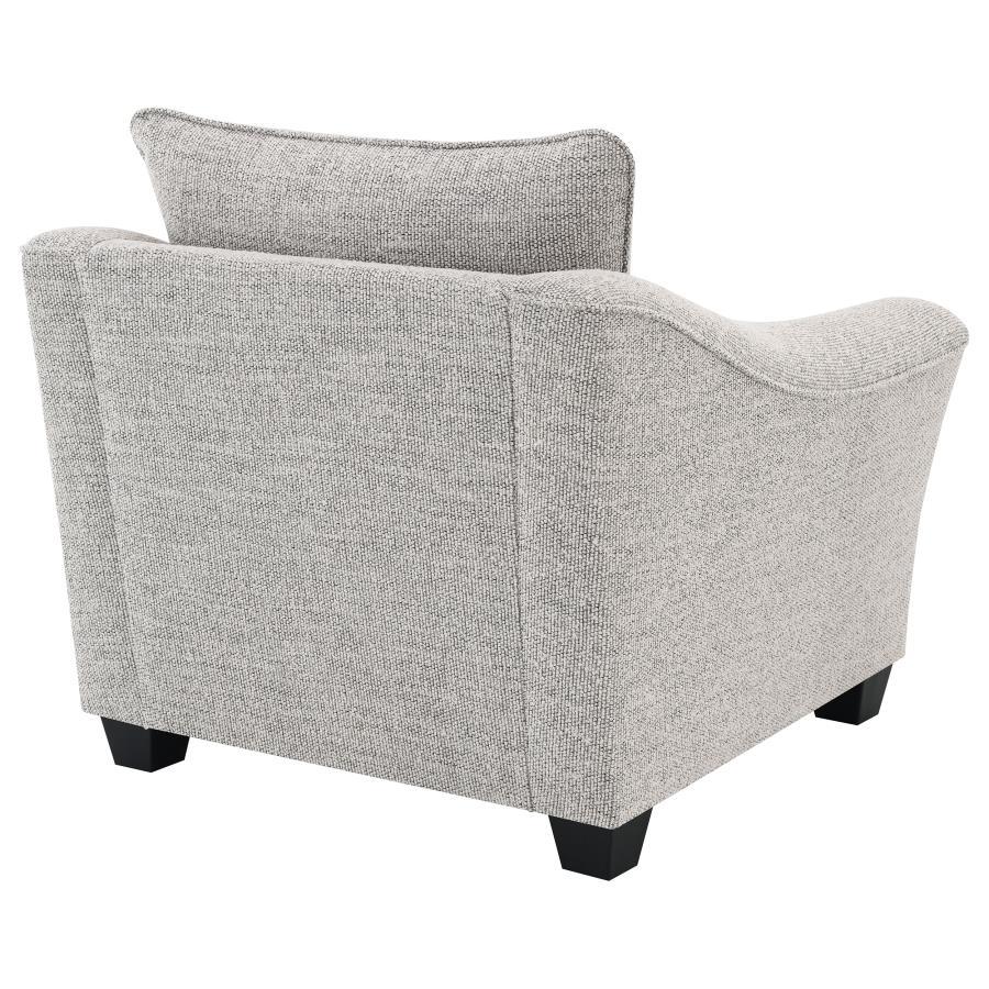 Tomkins - Boucle Upholstered Chair - Light Gray by Coaster Fine Furniture | Bel Furniture