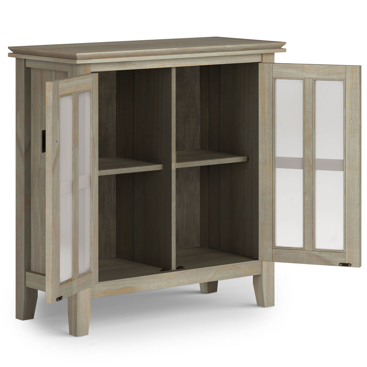 Artisan - Handcrafted Low Storage Cabinet by Simpli-Home | Bel Furniture