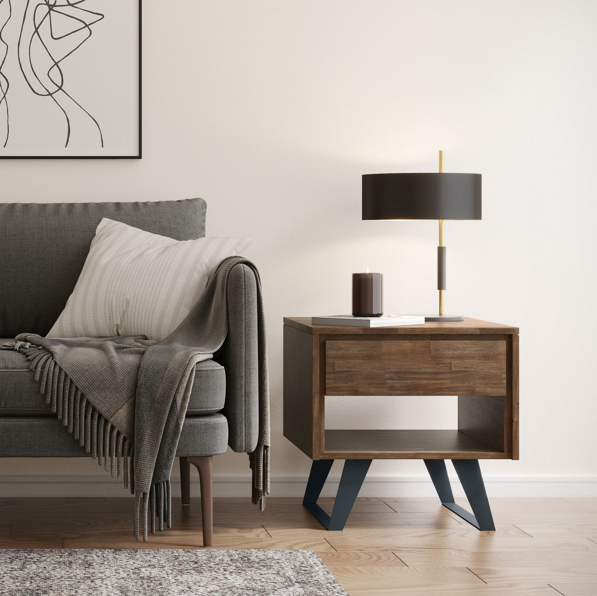 Lowry - Handcrafted End Table