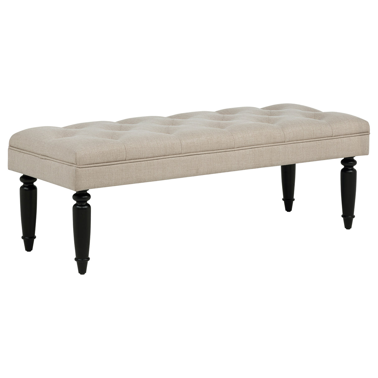 Marsha - 52" Upholstered Entryway Accent Bench - Latte