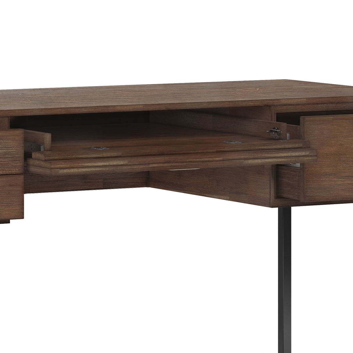 Richmond - Desk - Rustic Natural Aged Brown by Simpli-Home | Bel Furniture