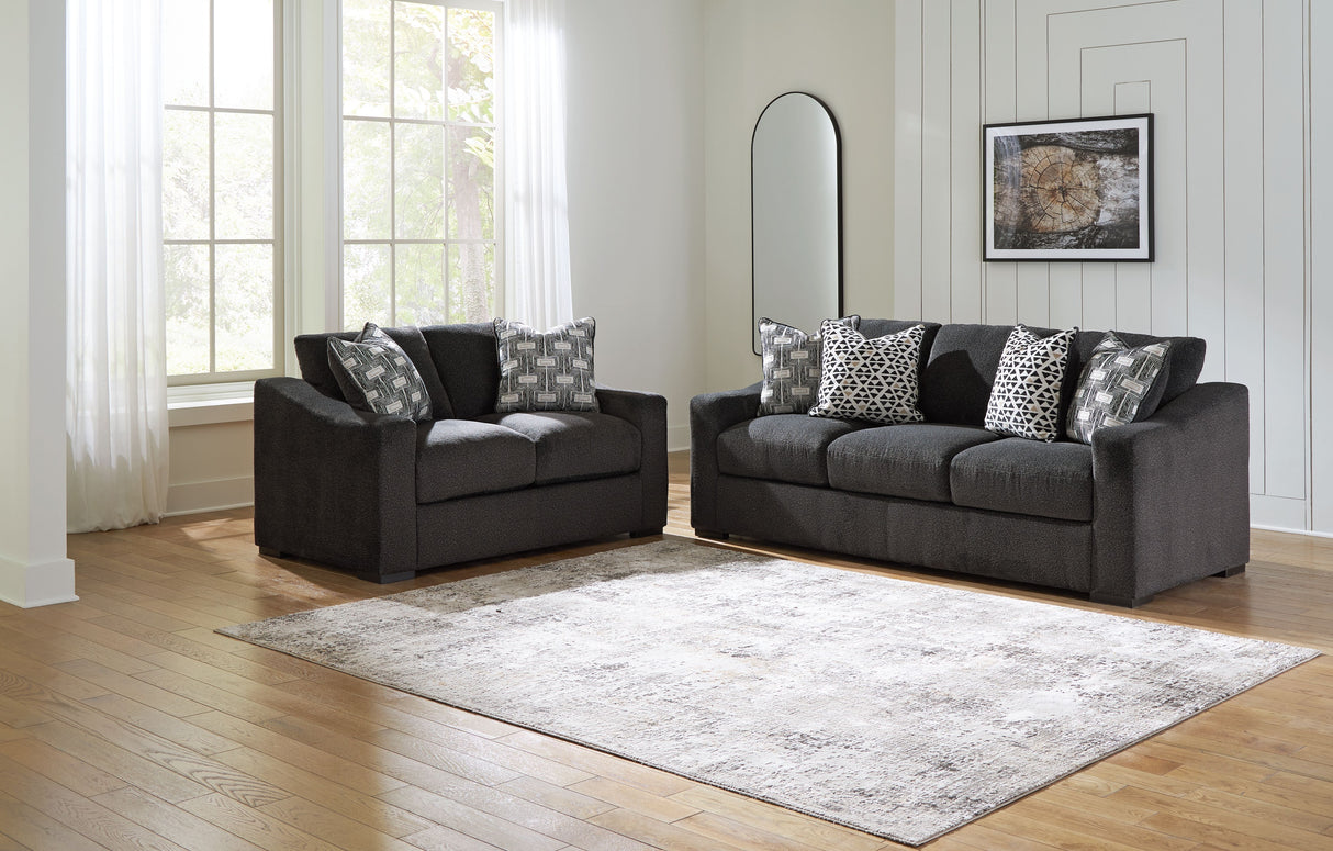 Wryenlynn - Living Room Set Black 2 Pc. Sofa, Loveseat by Benchcraft® | Bel Furniture