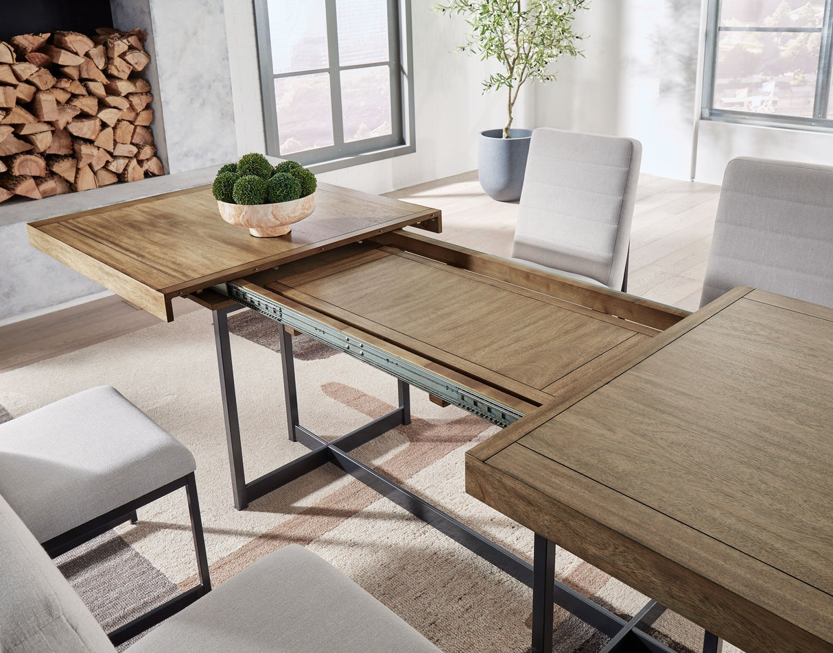 Tomtyn - Light Brown - Rectangular Dining Room Extension Table by Signature Design by Ashley® | Bel Furniture