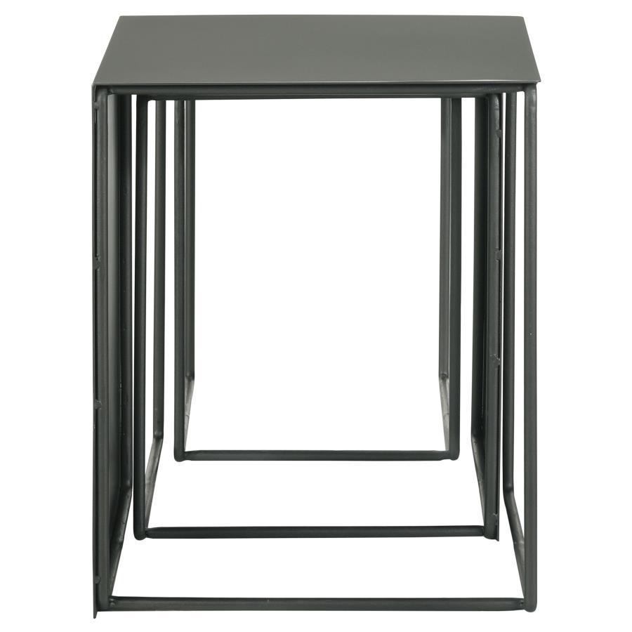 Imez - 3 Piece Rectangular Metal Nesting Table Set - Gray by Coaster Fine Furniture | Bel Furniture