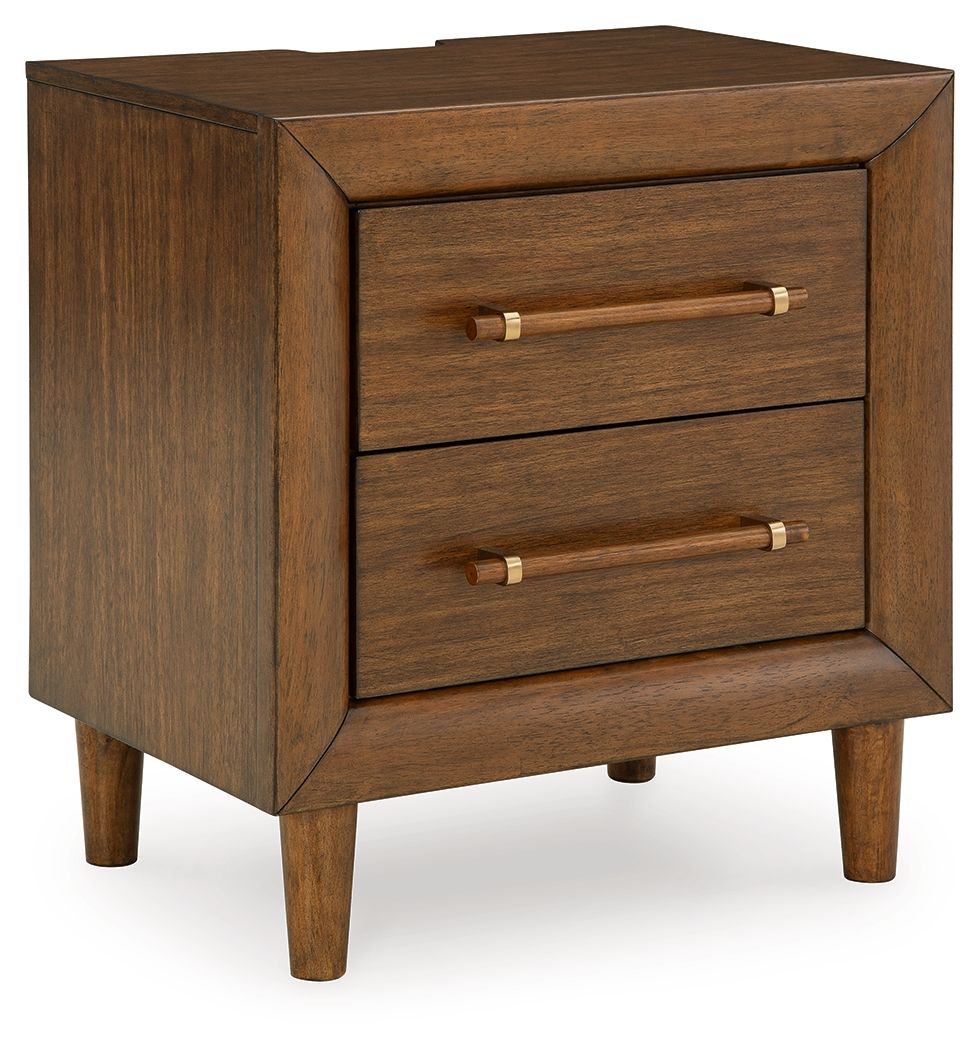 Lyncott - Brown - Two Drawer Night Stand by Signature Design by Ashley® | Bel Furniture