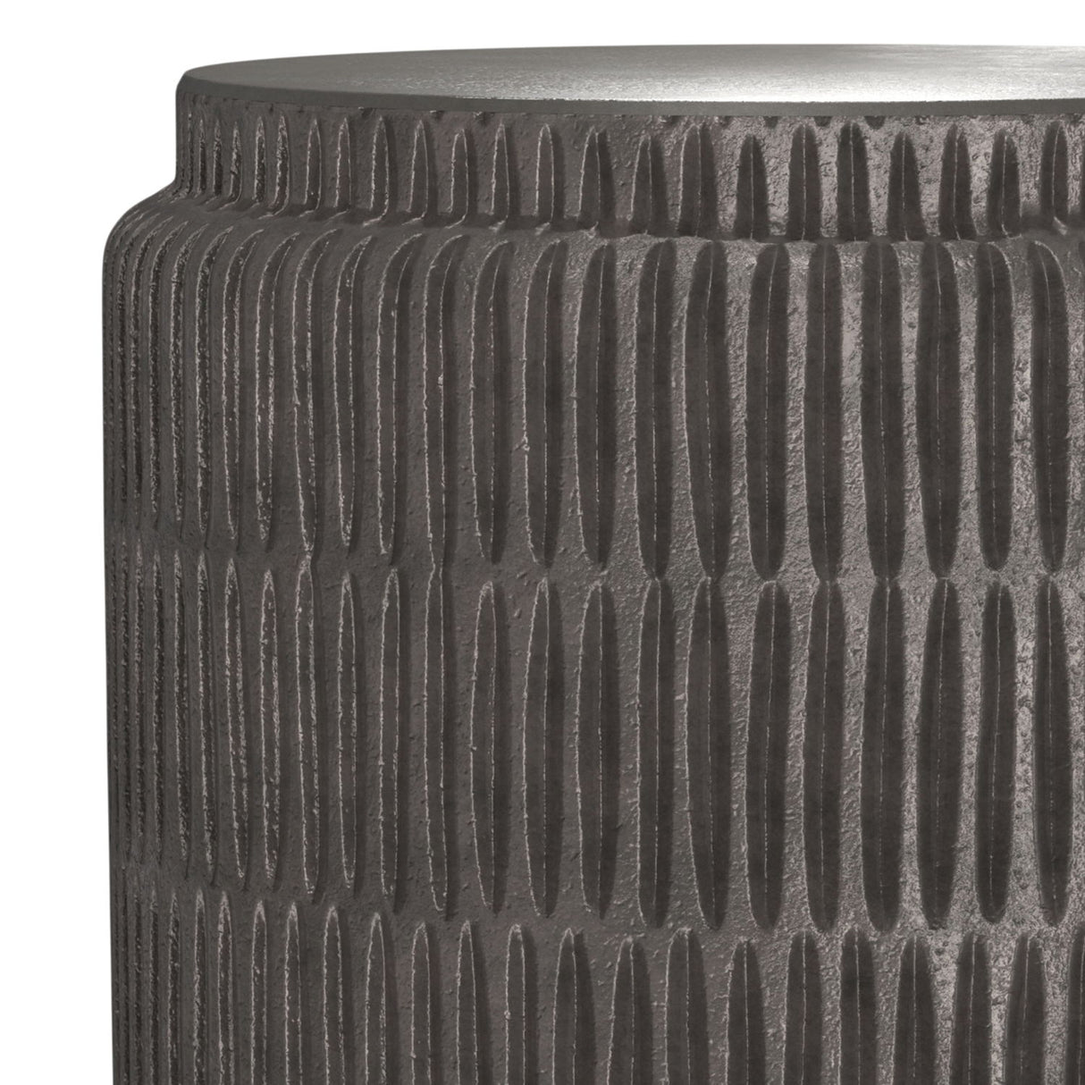 Juno - Cast Aluminum Side Table - Black by Simpli-Home | Bel Furniture