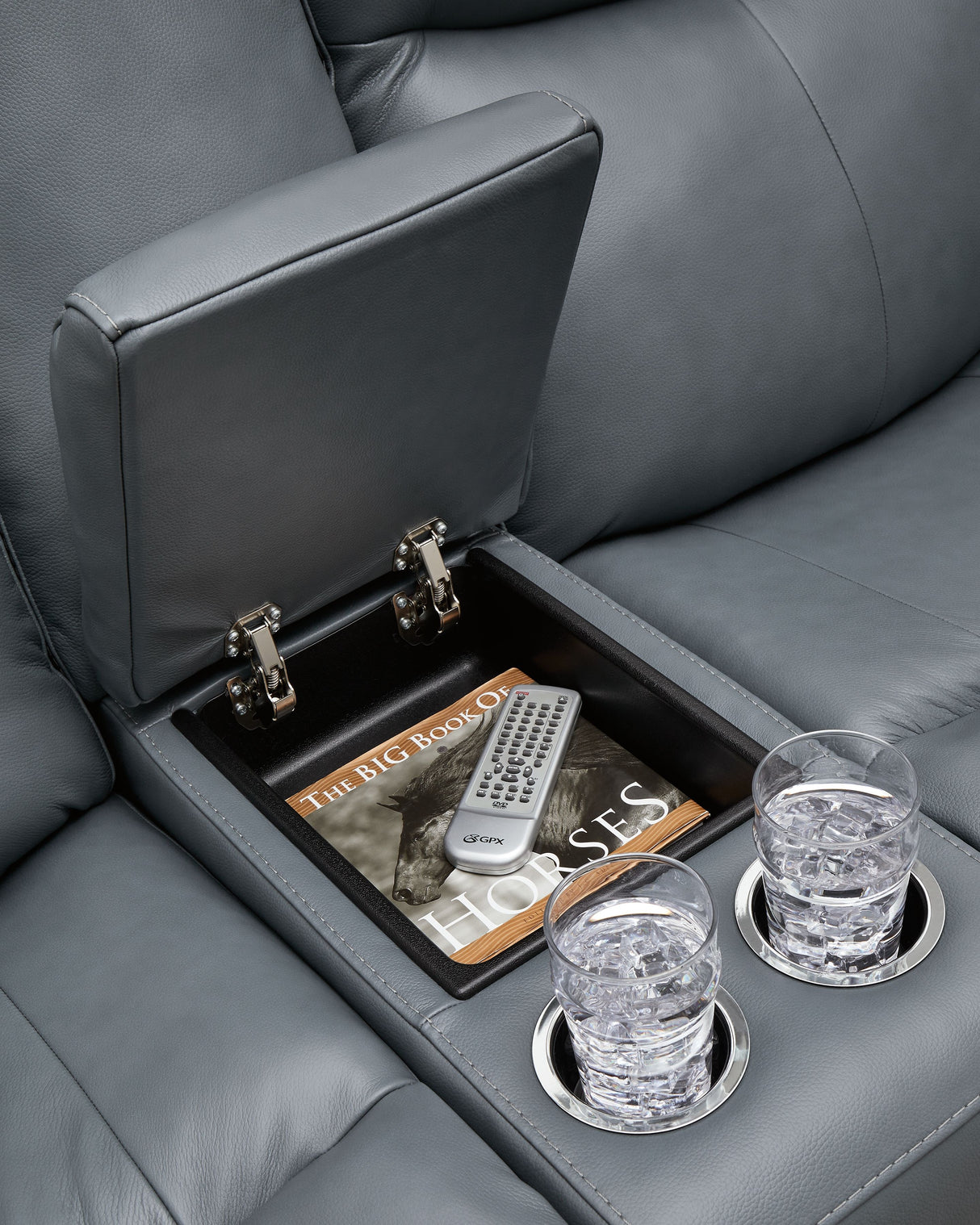 Mindanao - Power Reclining Loveseat With Console /Adj Hdrst by Signature Design by Ashley® | Bel Furniture