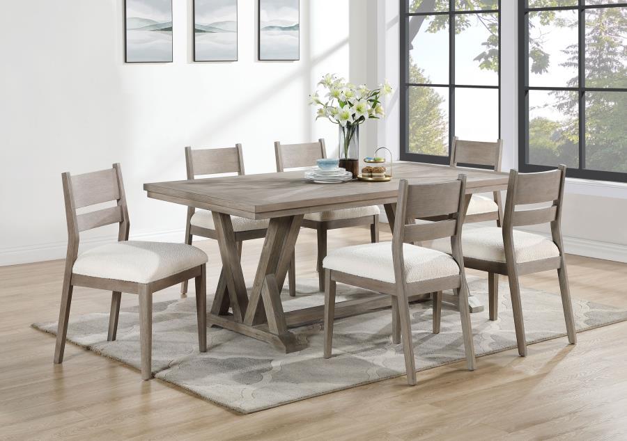 Cornelia - Rectangular Dining Table - Coastal Gray by CoasterEveryday | Bel Furniture