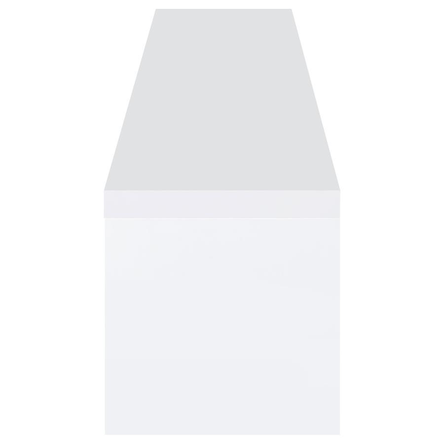 Jude - 2-Drawer Engineered Wood TV Stand - High Gloss White by Coaster Fine Furniture | Bel Furniture