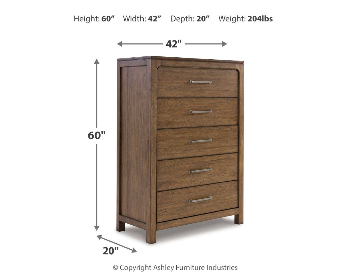 Cabalynn - Light Brown - Five Drawer Chest by Signature Design by Ashley® | Bel Furniture