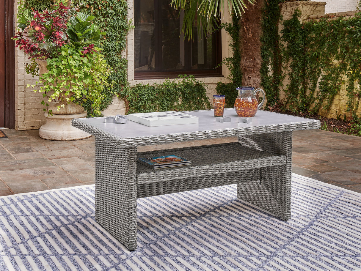 Naples Beach - Light Gray - RECT Multi-Use Table by Signature Design by Ashley® | Bel Furniture