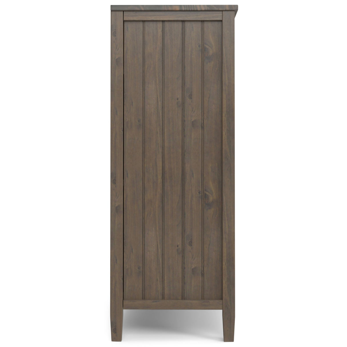 Lev - Medium Storage Cabinet - Smoky Brown by Simpli-Home | Bel Furniture