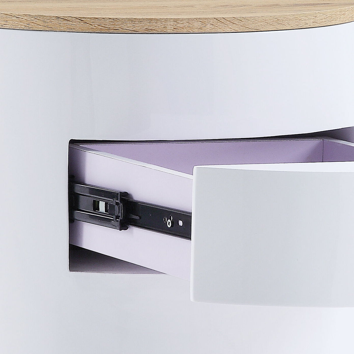 Otith - Accent Table With Display And Utility Function - White by Urban Nest | Bel Furniture