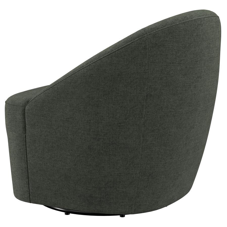 Leon - Upholstered Barrel Accent Swivel Chair by Coaster Fine Furniture | Bel Furniture
