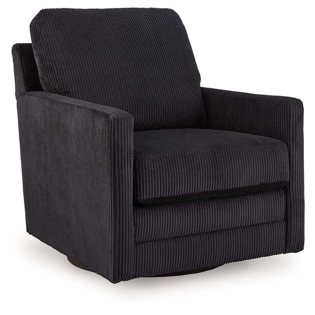 Icaman - Swivel Chair Black by Signature Design by Ashley® | Bel Furniture