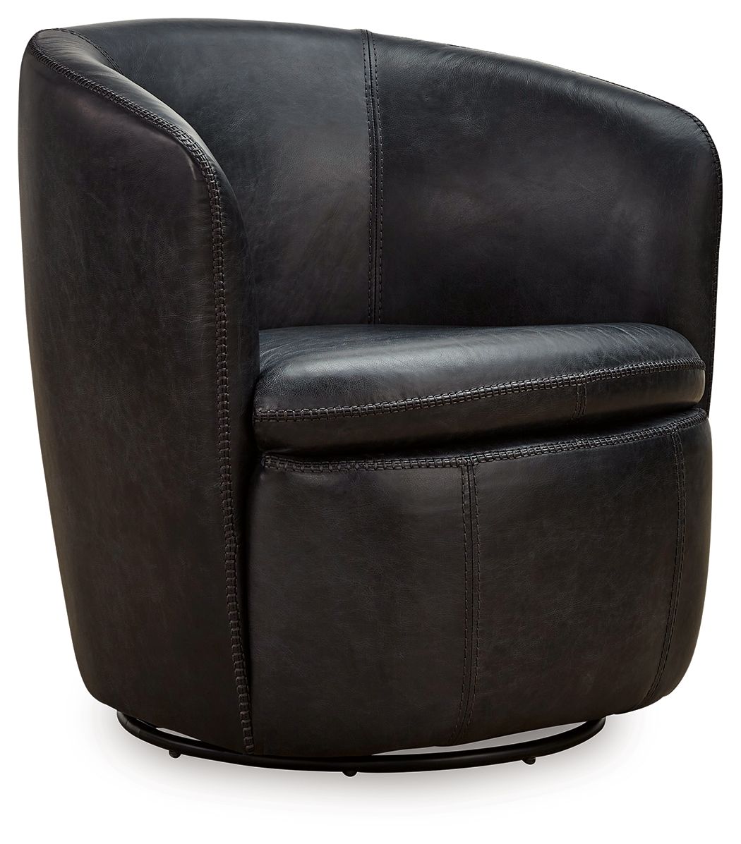 Kierreys - Swivel Chair Black by Signature Design by Ashley® | Bel Furniture