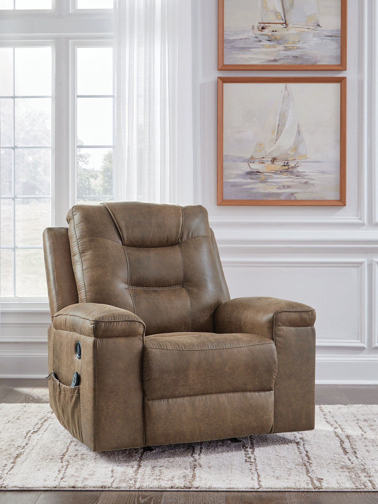 Stockworth - Earth - Rocker Recliner by Signature Design by Ashley® | Bel Furniture
