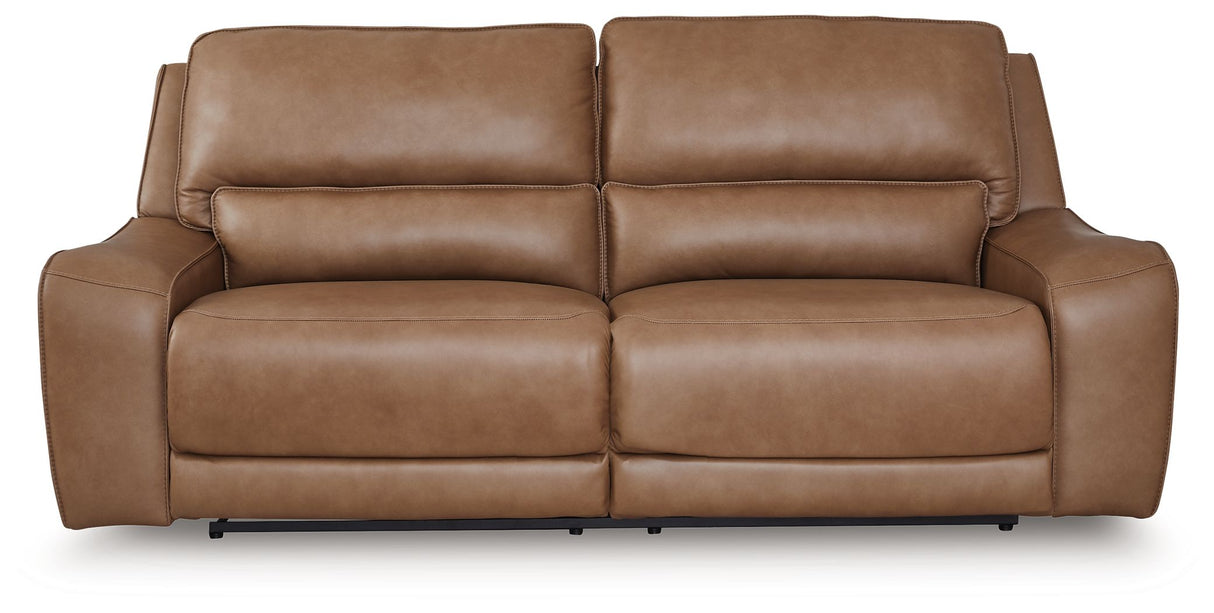 DeepWakes - Caramel - 2 Seat Power Reclining Sofa Adjustable Headrest by Signature Design by Ashley® | Bel Furniture