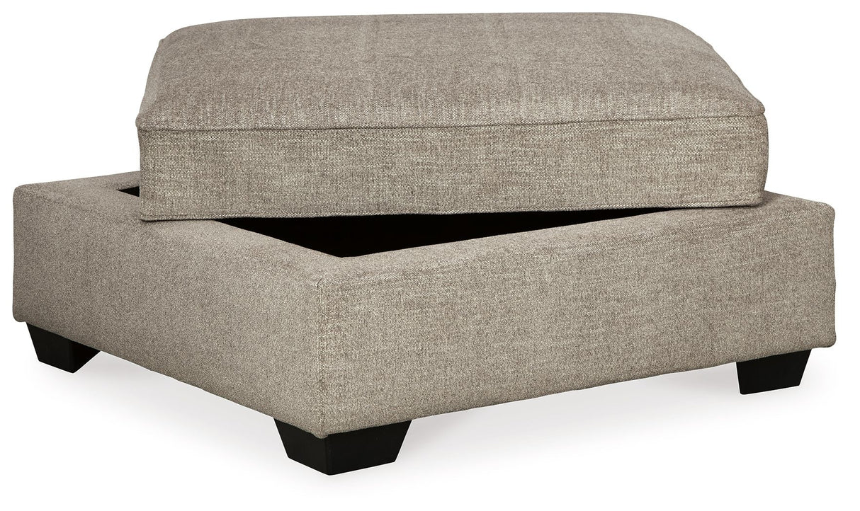 Bovarian - Stone - Ottoman With Storage by Signature Design by Ashley® | Bel Furniture