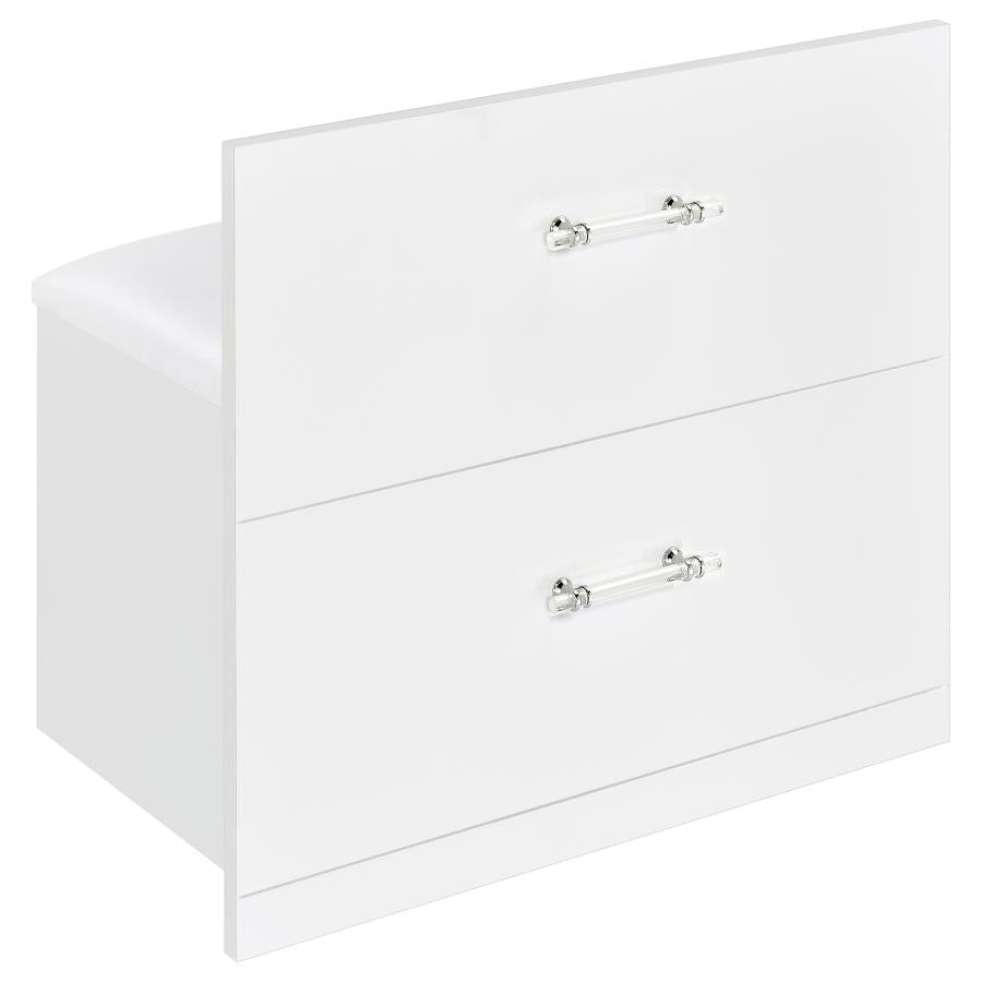 Flora - 2-Drawer Vanity Set With LED Mirror
