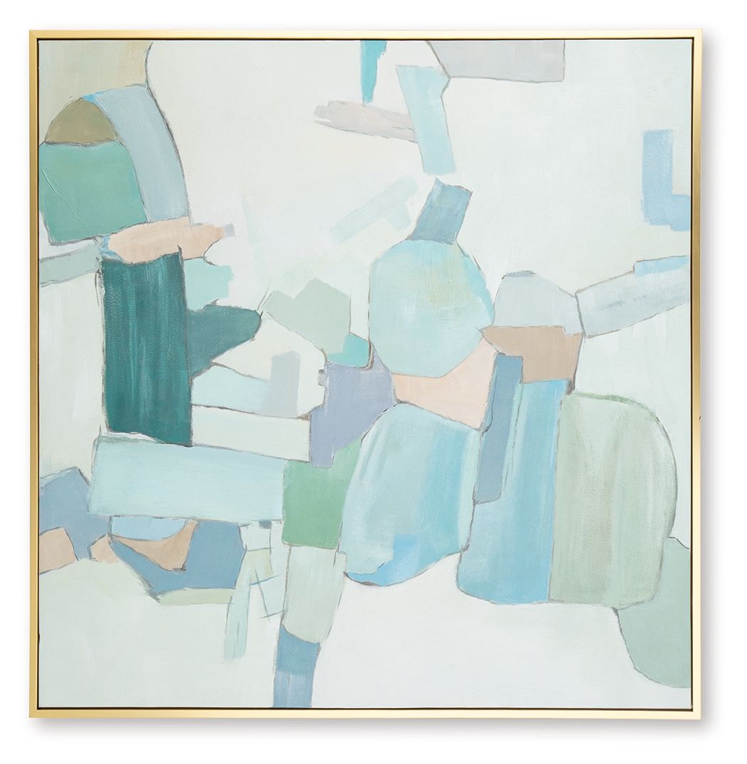 Wynburn - White / Blue / Green - Wall Art by Signature Design by Ashley® | Bel Furniture