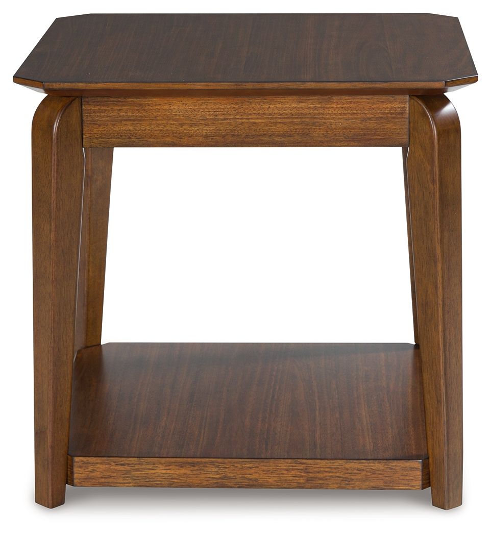 Trenmour - Medium Brown - Square End Table by Signature Design by Ashley® | Bel Furniture