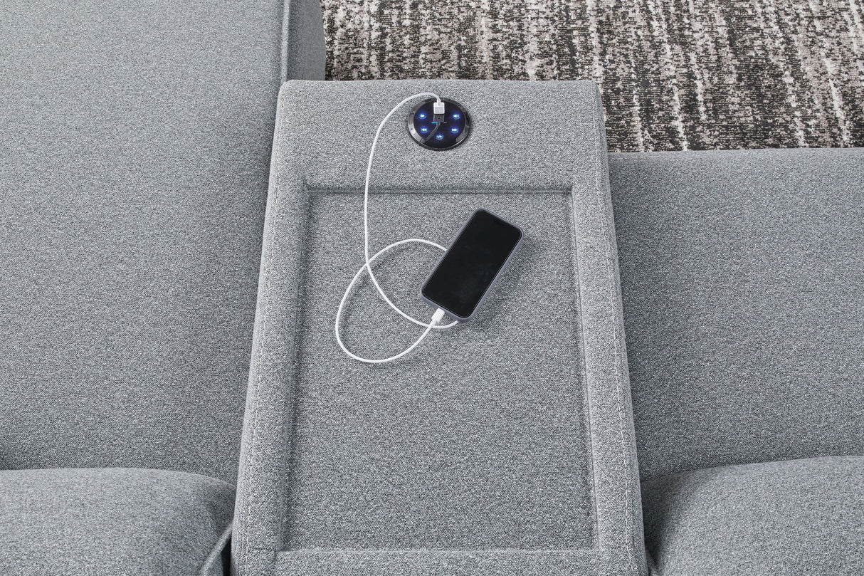 Modmax - Salt And Pepper - Reclining Sectional by Signature Design by Ashley® | Bel Furniture