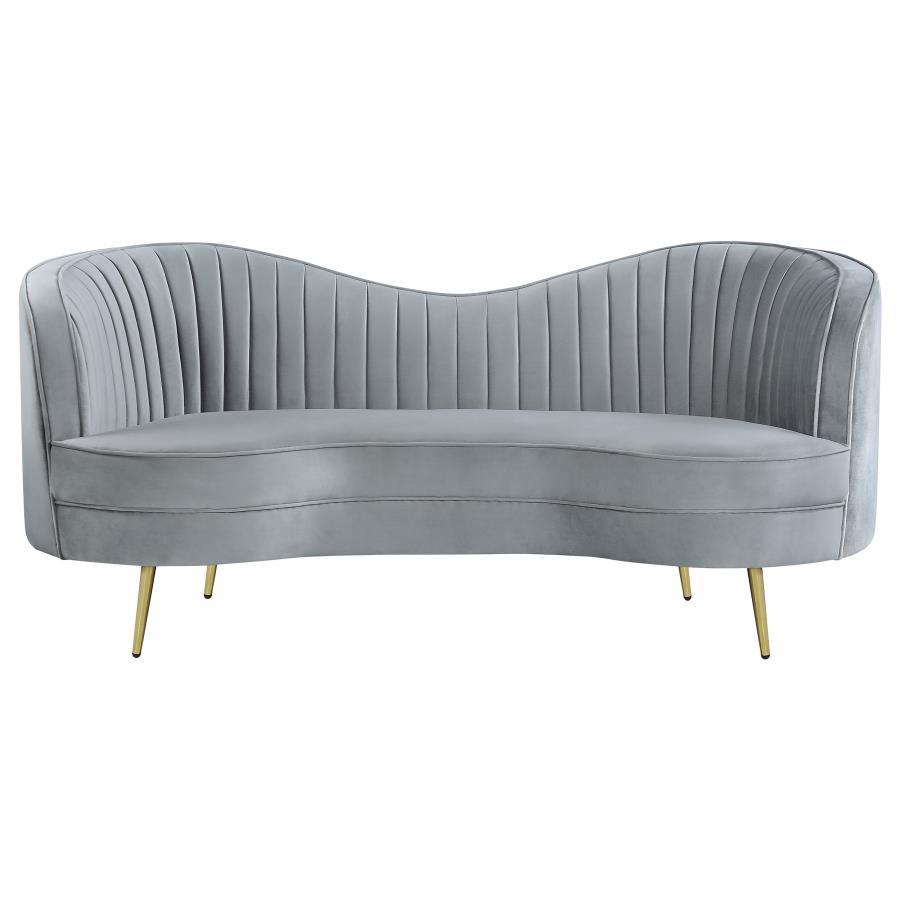 Sophia - Upholstered Channel Tufted Loveseat by CoasterEssence | Bel Furniture