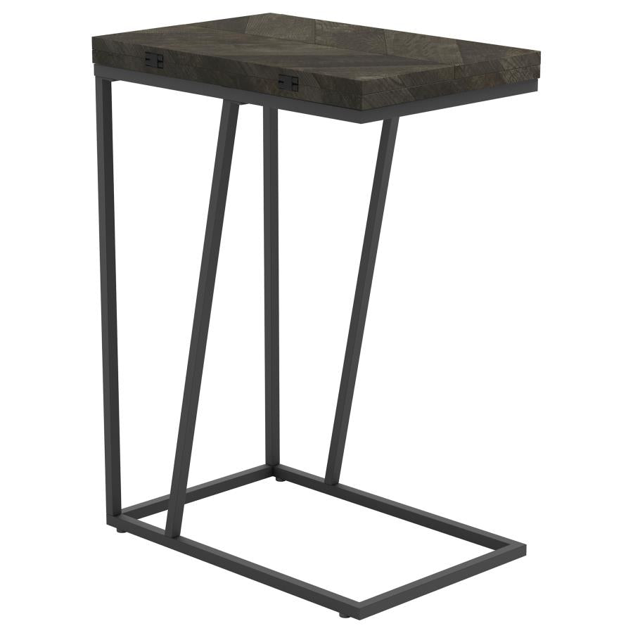 Carly - Expandable Engineered Wood C-Shaped Side Table
