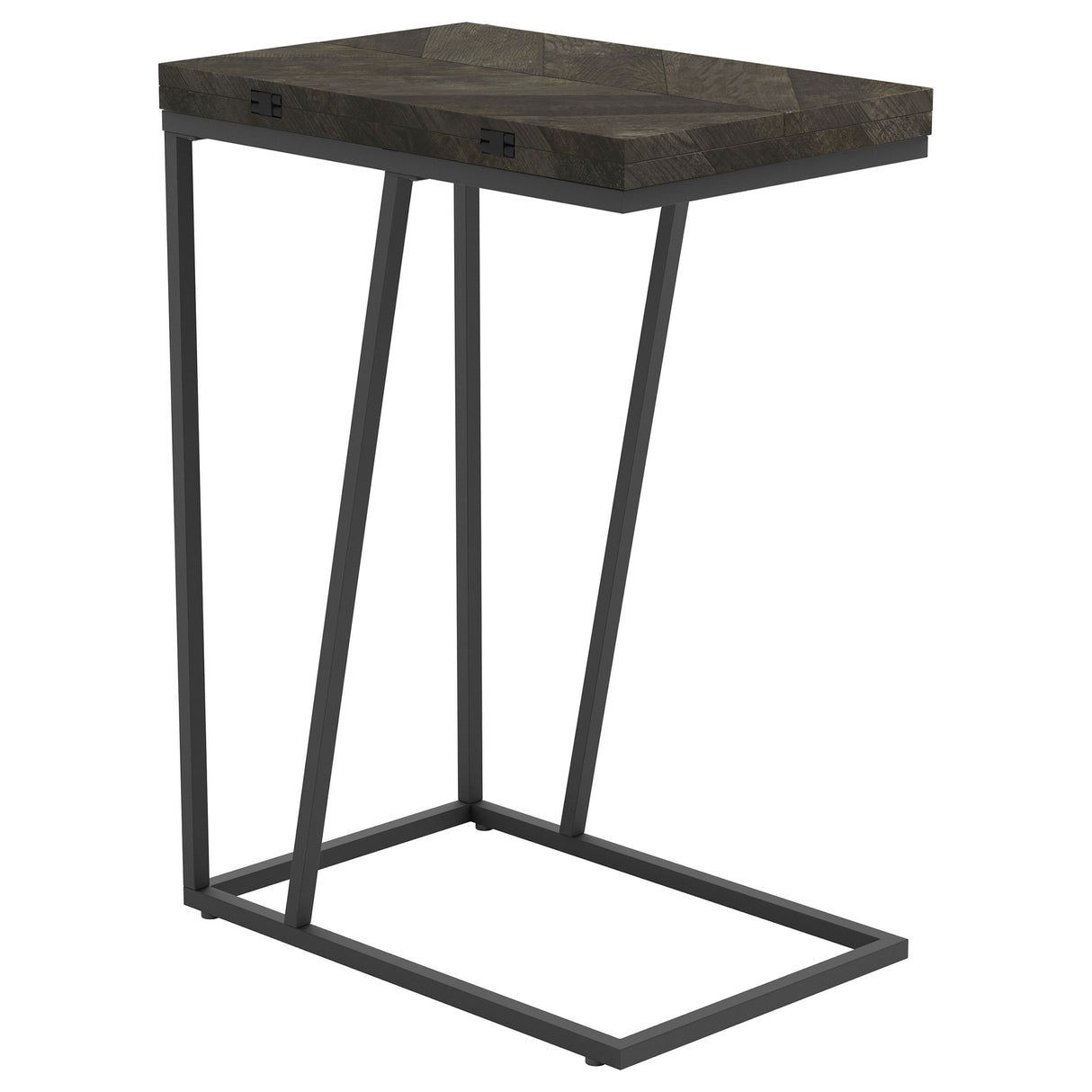 Carly - Expandable Engineered Wood C-Shaped Side Table