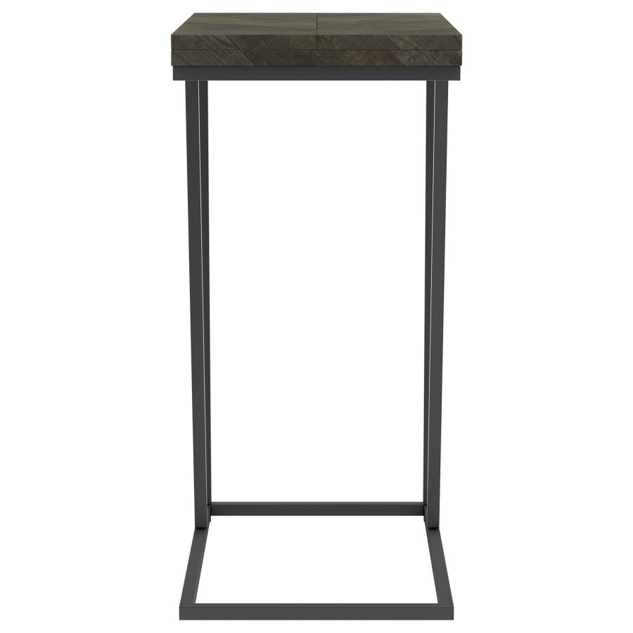 Carly - Expandable Engineered Wood C-Shaped Side Table