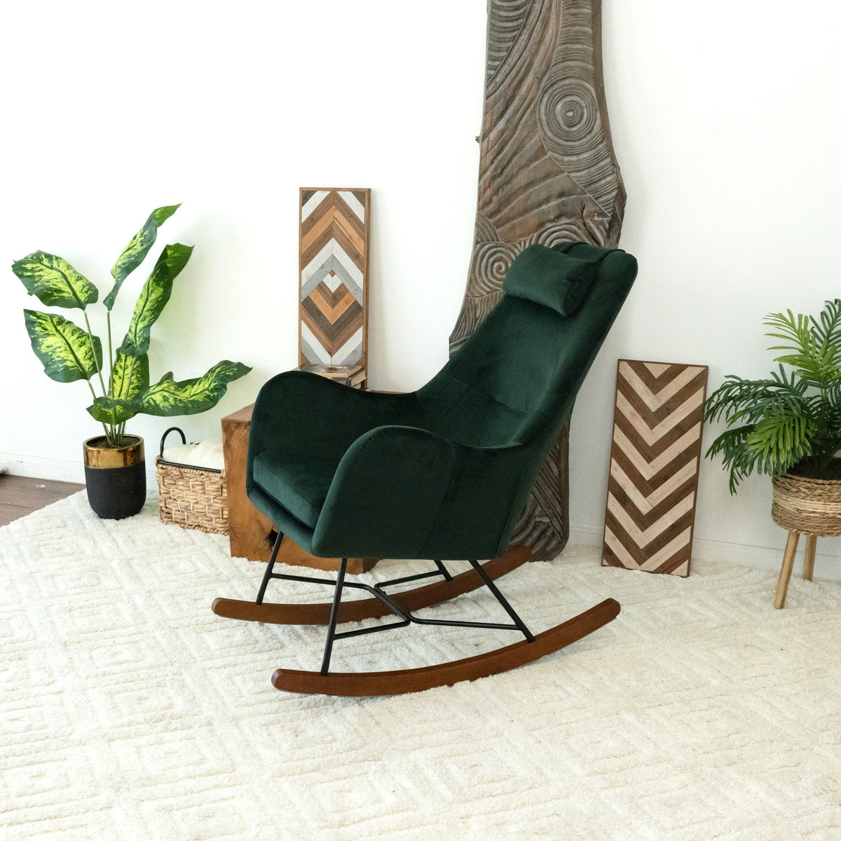 Chel - Rocking Chair - Green