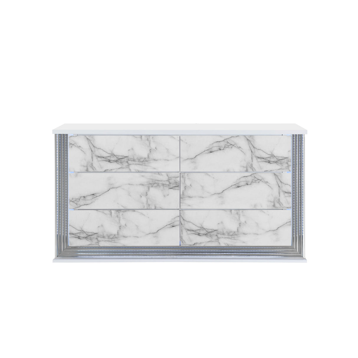 Moon - Marble Buffet - White