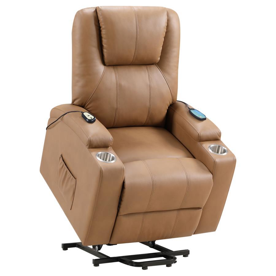 Armstrong - Upholstered Power Lift Massage Recliner by Coaster Fine Furniture | Bel Furniture