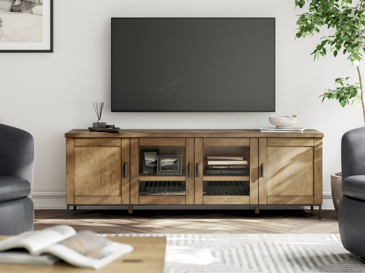 Torlanta - Brown - Extra Large TV Stand by Signature Design by Ashley® | Bel Furniture