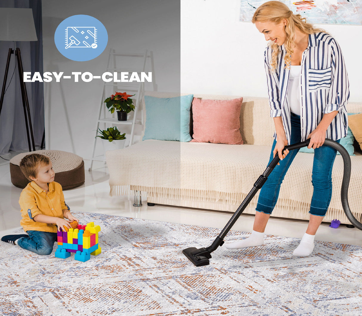 Payas - 2' X 3' Geometric Area Rug - Beige by Naar Rug | Bel Furniture