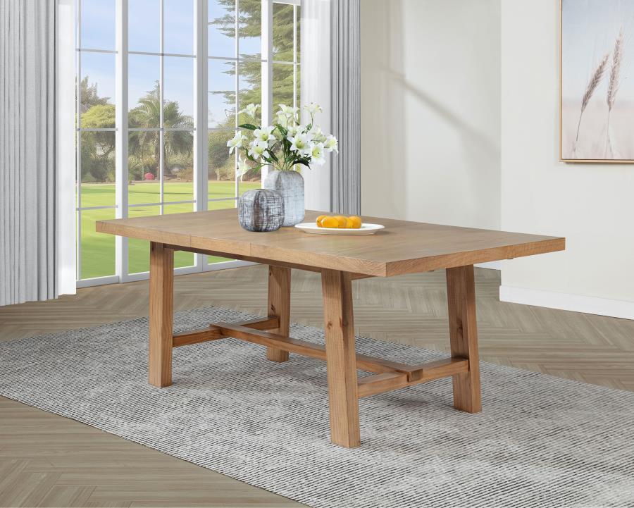 Middleton - Extension Leaf Dining Table - Natural Brown by Coaster Fine Furniture | Bel Furniture