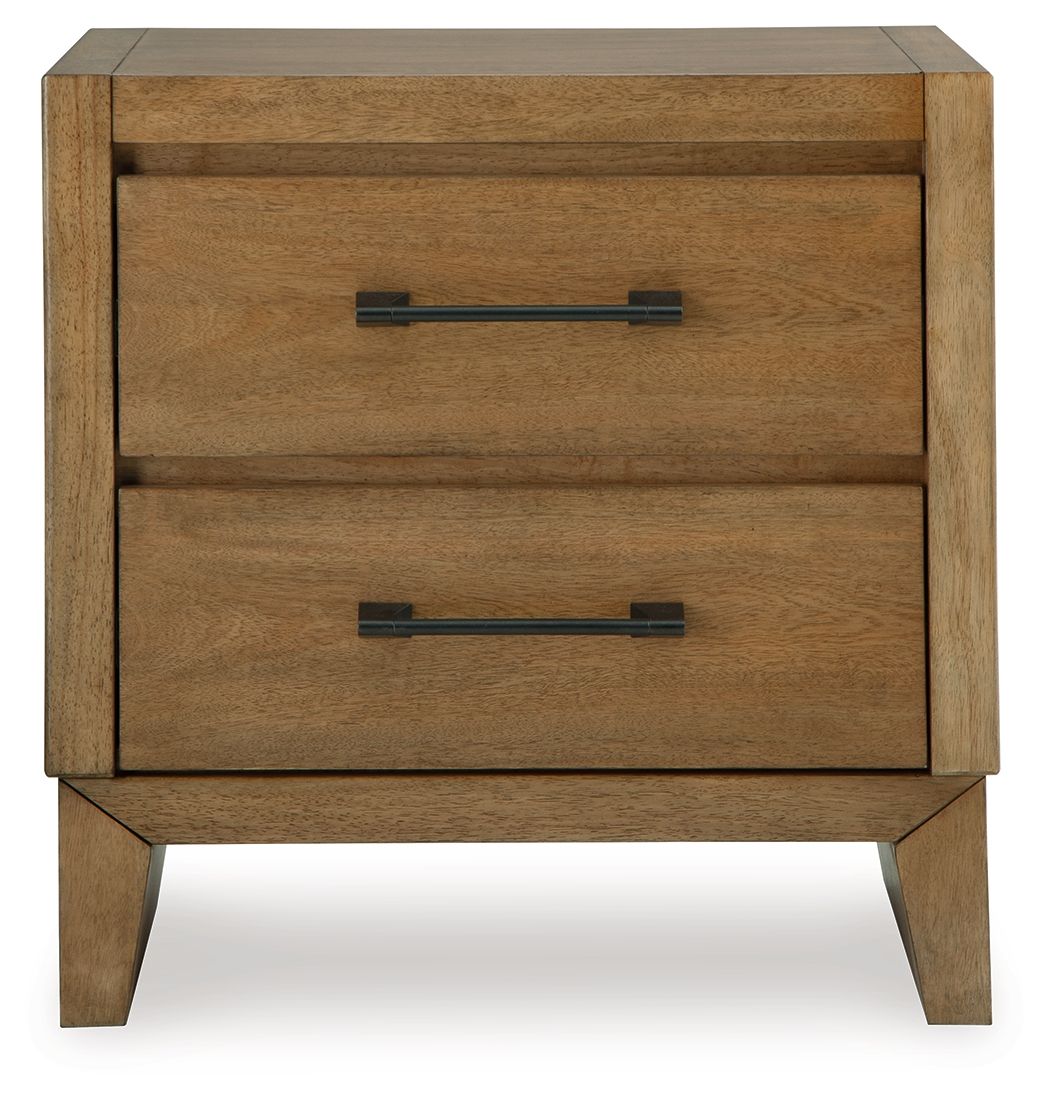 Sherbana - Light Brown - Two Drawer Night Stand by Signature Design by Ashley® | Bel Furniture