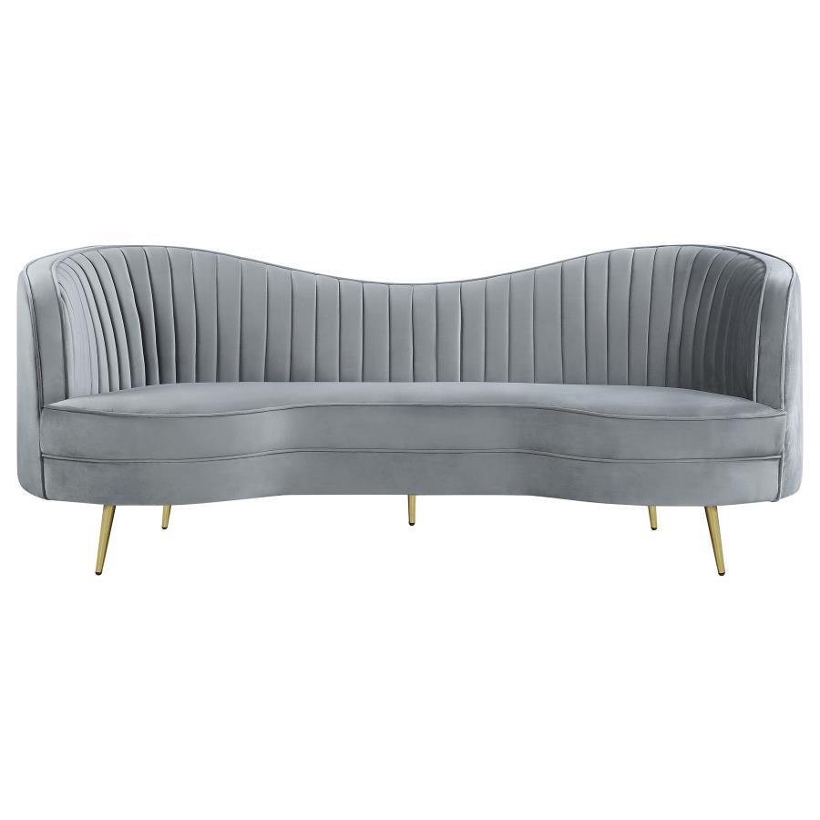 Sophia - Upholstered Channel Tufted Sofa Set by CoasterEssence | Bel Furniture
