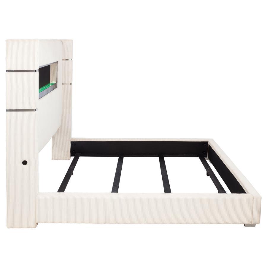 Tisdall - Upholstered Fireplace Bed by Coaster Fine Furniture | Bel Furniture