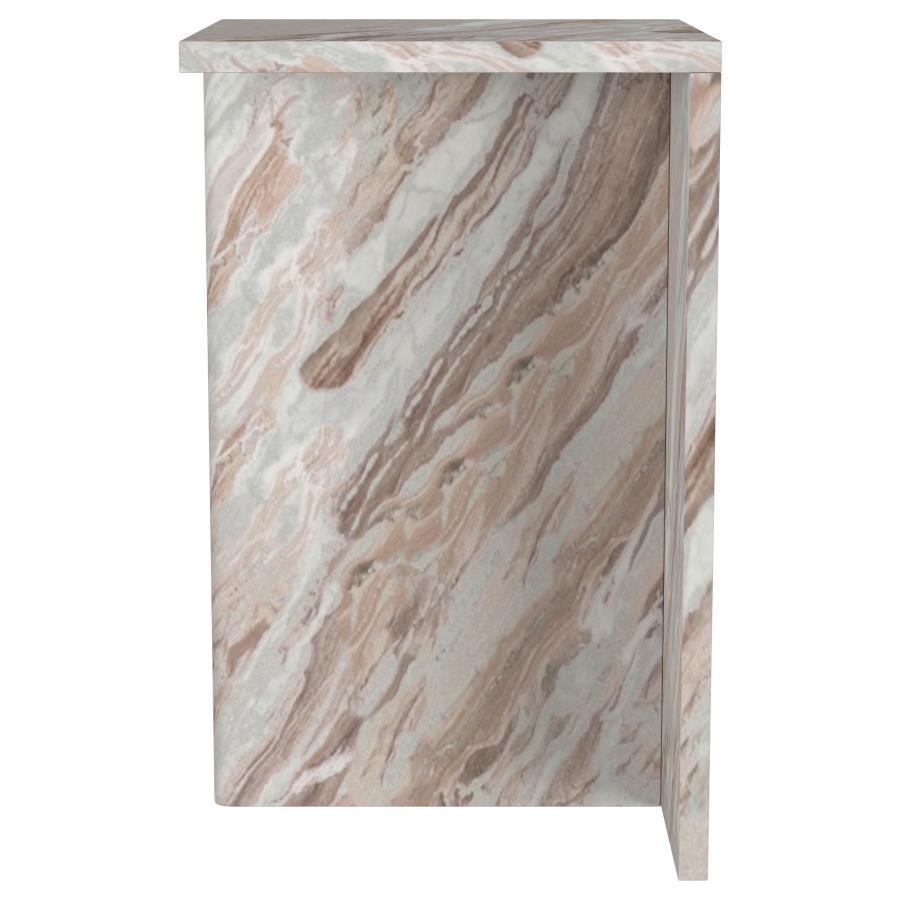 Bowdoin - Genuine Marble Accent Side Table - Gray by Coaster Fine Furniture | Bel Furniture