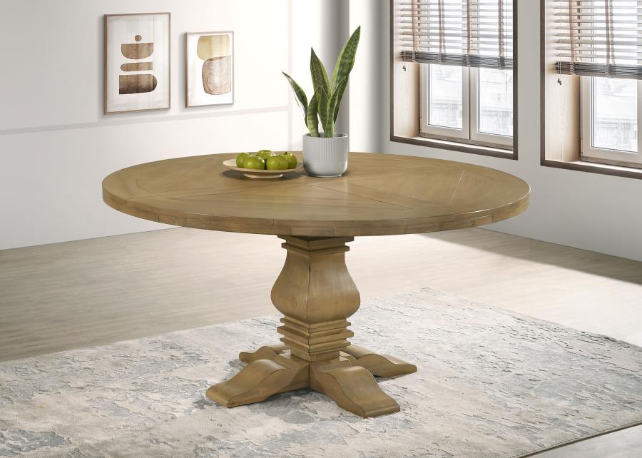 Florence - Round Pedestal Base Dining Table by Coaster Fine Furniture | Bel Furniture