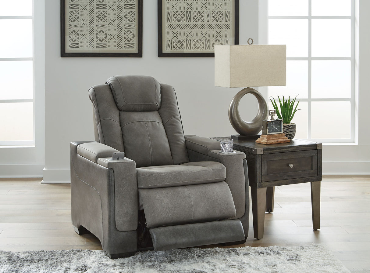 Next-gen Durapella - Pwr Recliner/Adj Headrest by Signature Design by Ashley® | Bel Furniture