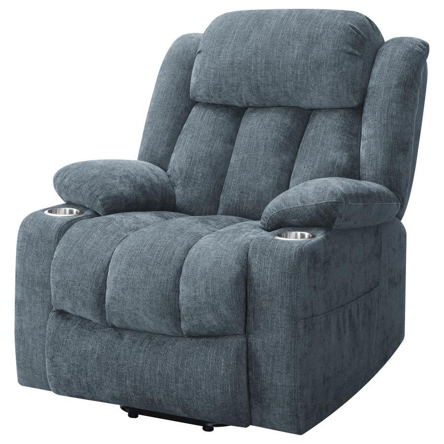 Houston - Upholstered Power Lift Recliner Chair by CoasterEveryday | Bel Furniture