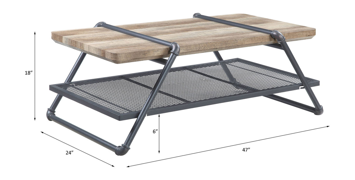 Brantley - Coffee Table - Oak / Sandy Gray by Urban Nest | Bel Furniture